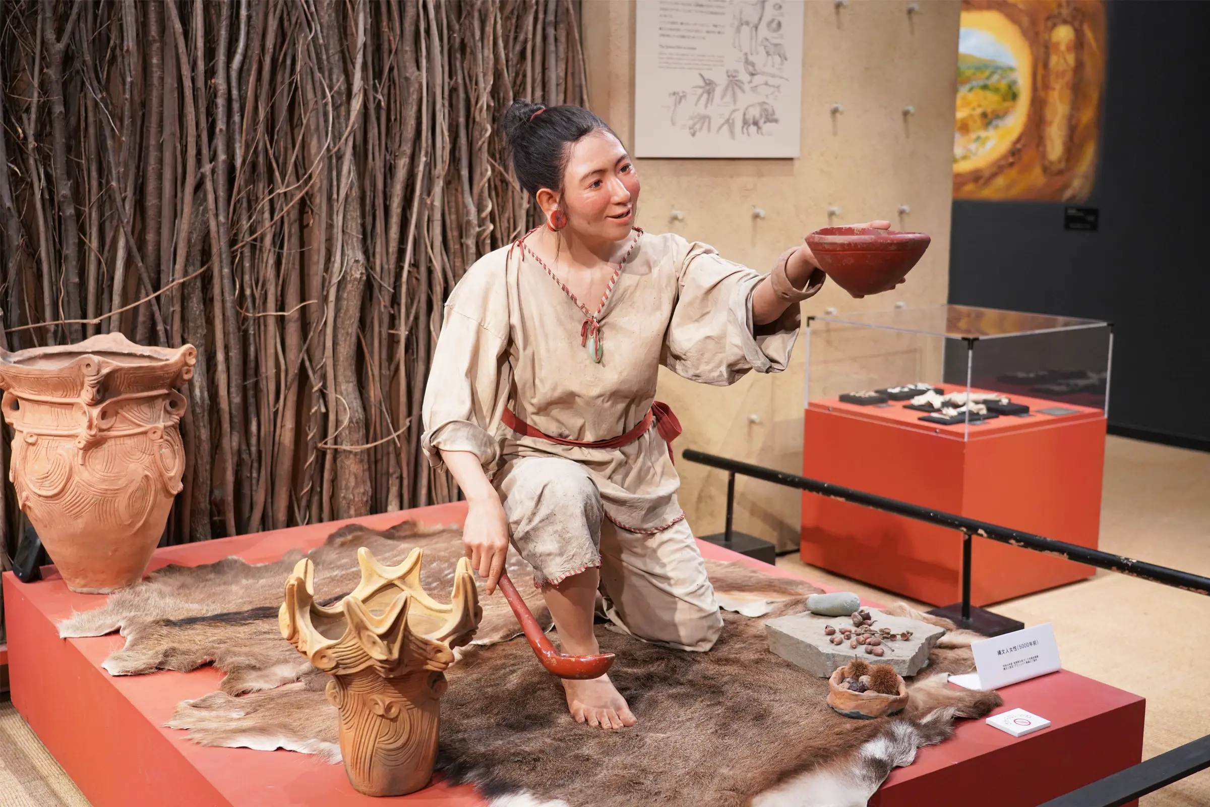 縄文人復元模型「ゆきえ」